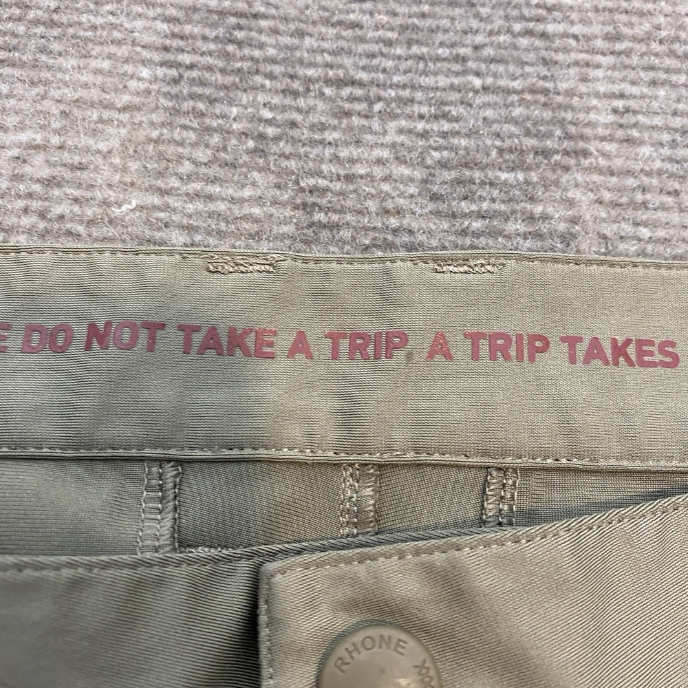 Rhone Pants Mens 32x28 Commuter Slim Brown Comfort Performance Pockets Casual - Picture 7 of 15
